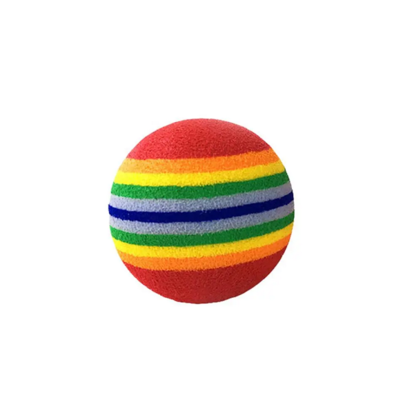 12 Pcs Colorful Rainbow Foam Balls for Dog Training and Fun